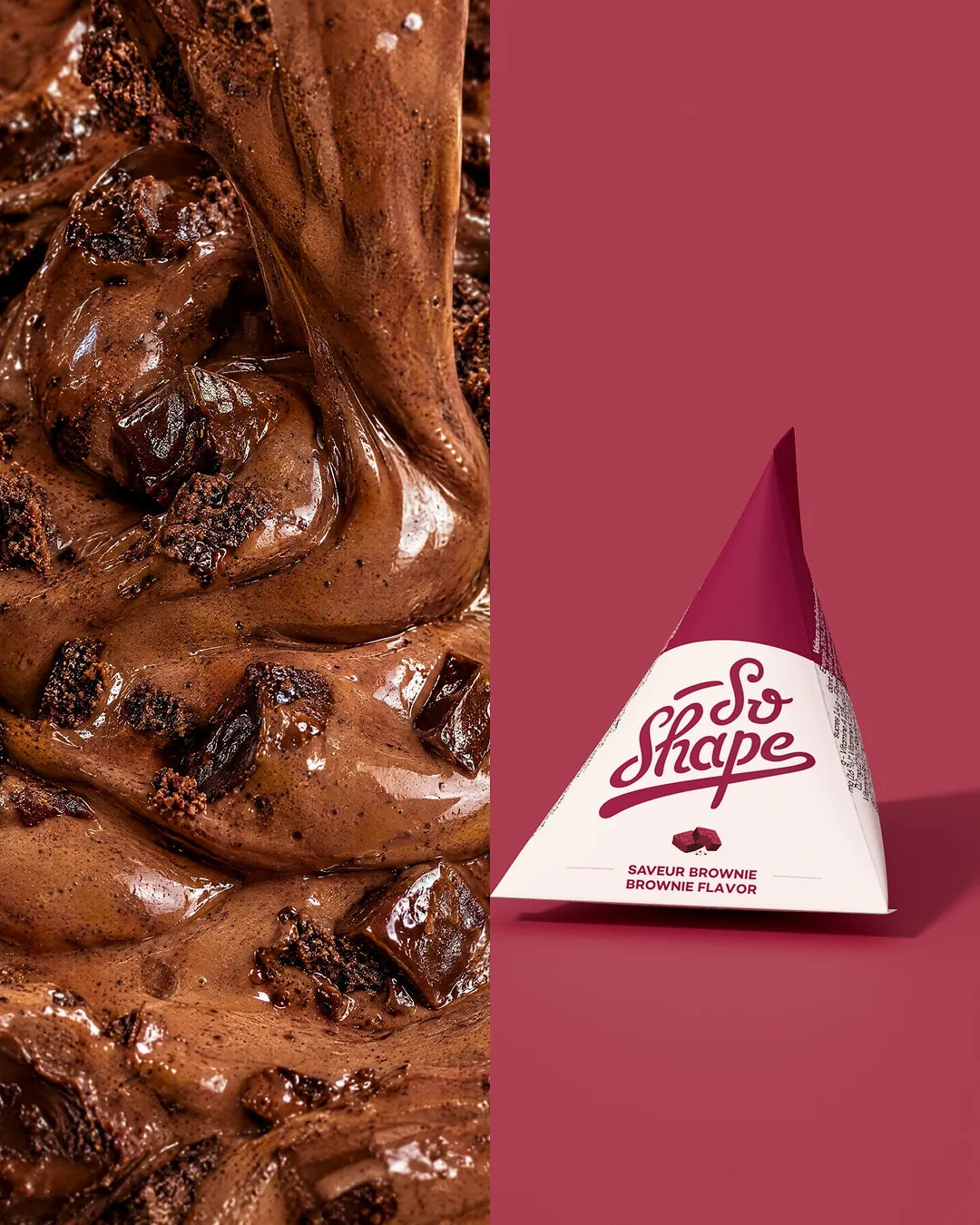 Shake So Shape gusto Brownie, consistenza e bustina