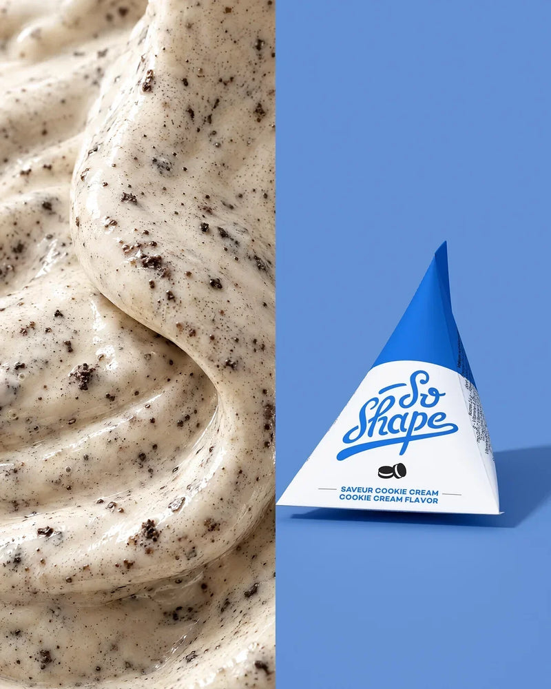 La consistenza dello shake Cookie Cream e il suo brick