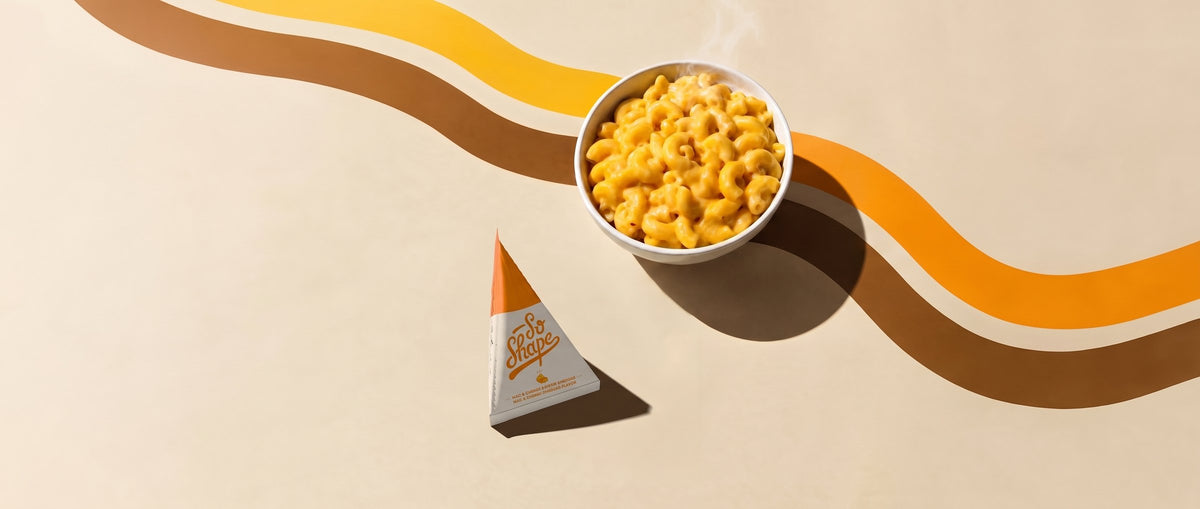 Mac & Cheese So Shape pronto accanto al suo brick