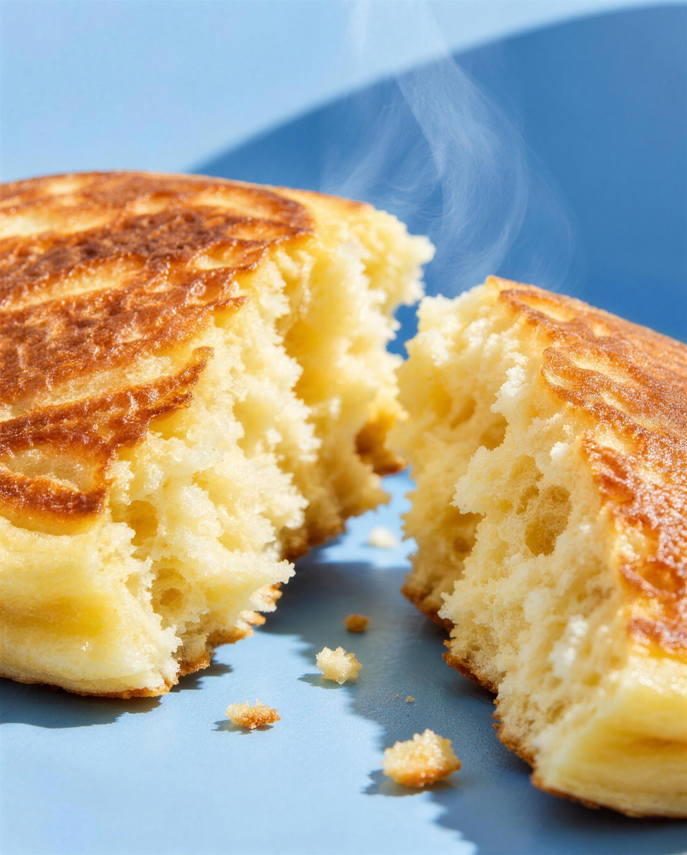 L’interno morbido di un pancake